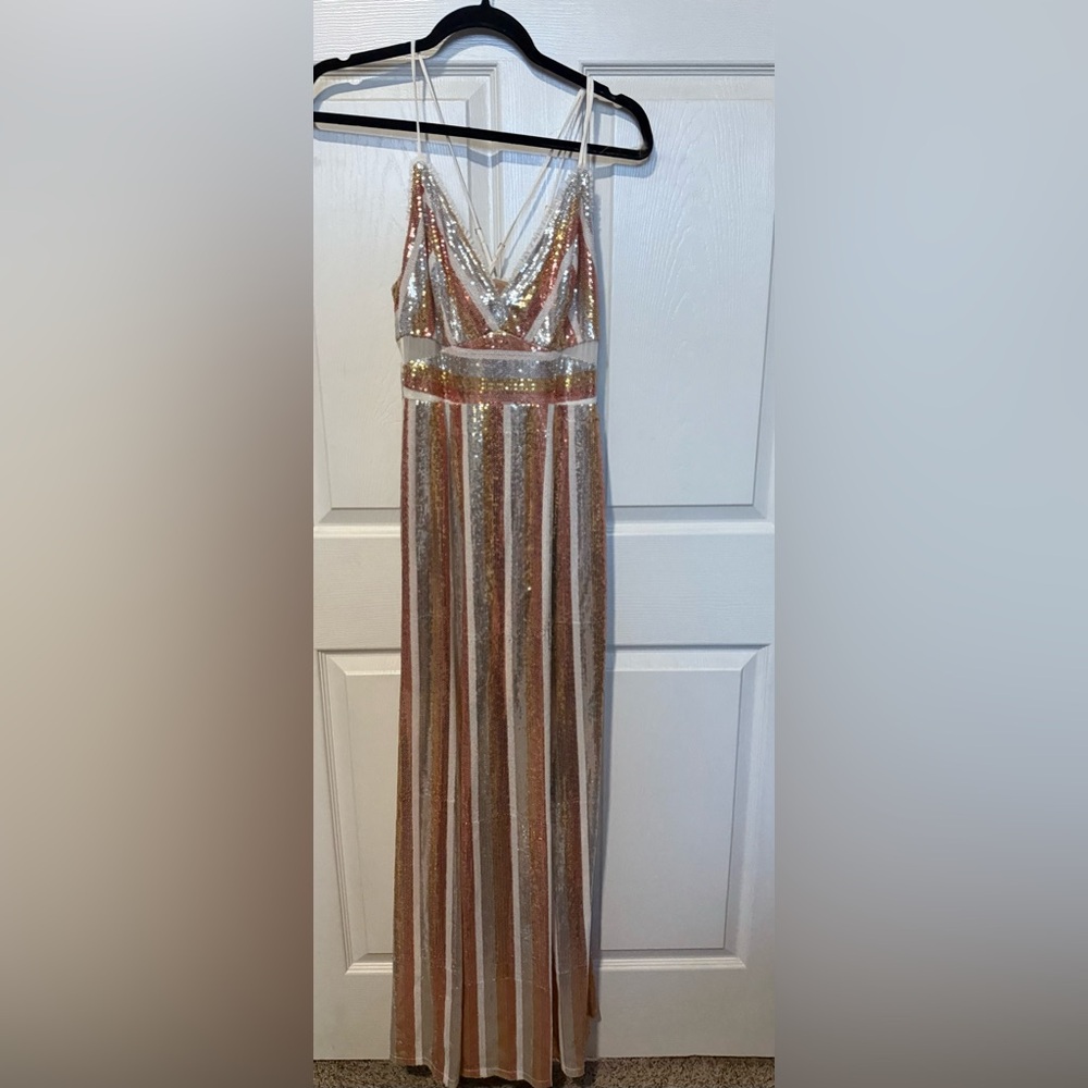 BCBGeneration Multicolor Sequin Dress